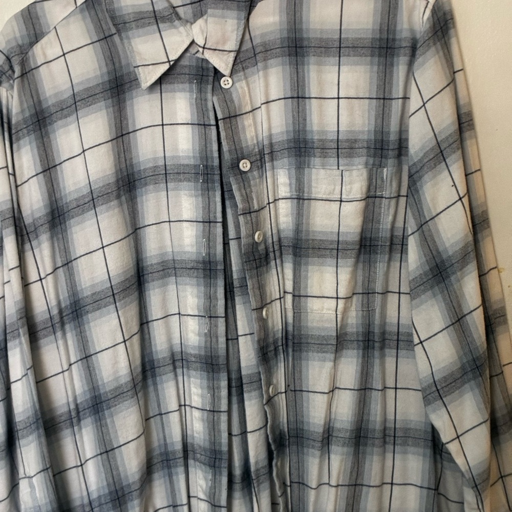Lane Bryant Gray Casual Button Down Shirt